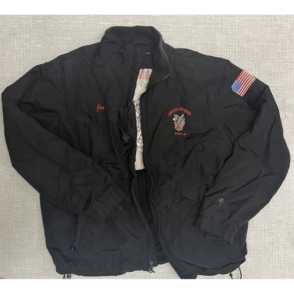 Port Authority Other - American Veteran Served Embroidered Jacket Men's XL Black- Personalized